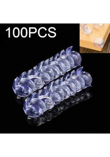Sones 100 Adet Bebek Masası Köşe Güvenlik Örtüsü Pedi Yarım Küre Şekli Çocuk Masası Çarpışma Önleyici Koruyucu Yastık Çift Taraflı Yapışkanlı Çok Renkli