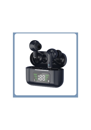 Aurora Yeni Bluetooth Kulaklıklar Dijital Ran Kulak İçiçger Kablosuz Mavi