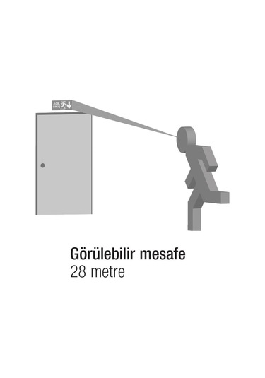 Arsel Arselite Ae-2223-L Sıva Altı Acil Çıkış Yönlendirme Armatür