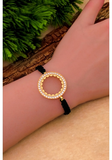 Yarım Altın İçin Bileklik Kadın Yarım Altın Takılan Bileklik Modeli Bt069 Sarı