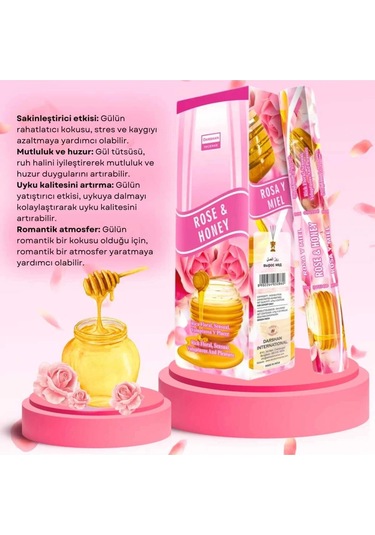 Gül Ve Bal Tütsüsü 20 Çubuk