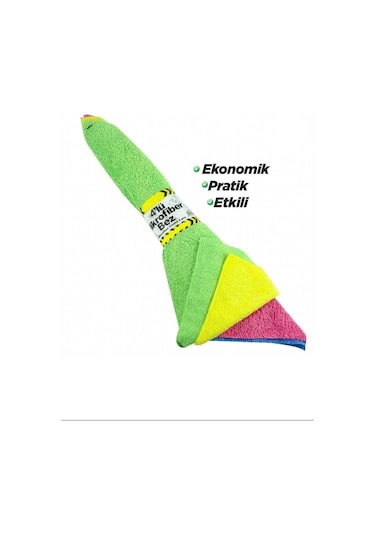 Mikrofiber Bez 30x30 Cm 4'lü Royaleks-k-87 Çok Renkli
