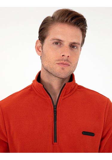 Pierre Cardin Erkek Pas Sweatshirt 50298973-VR040 - Açık Turuncu