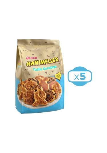 Ülker Hanımeller Karışık Tuzlu Kurabiye 5 x 150 G