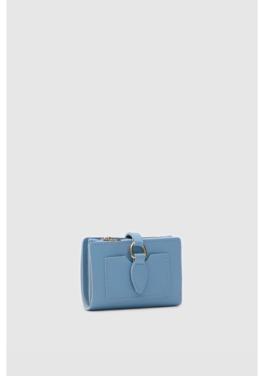 Afra Bebemavi Renk Mini Bayan Cüzdan Bebe Mavi