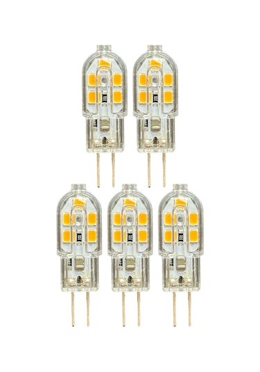 5 Adet Osaka 2w Sarı Işık 3000k G4 Duylu Led Kapsül Ampul