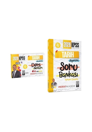 2026 Kpss Tarih Algoritma Soru Bankası Ve Ders Notları Seti Aydın Yüce İndeks Akademi