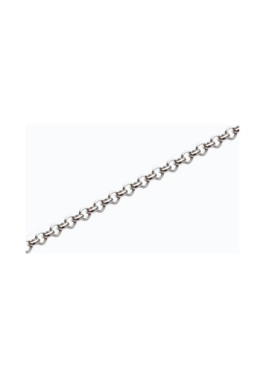 14 Ayar Altın 50 Cm Beyaz Erkek Zincir Kolye N11.352