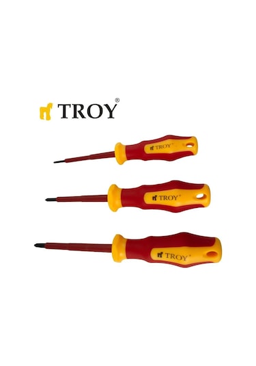 TROY 22311 VDE İzoleli Tornavida Seti, 8 Parça