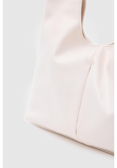 Zaura Salaş Omuz Çantası Krem Krem