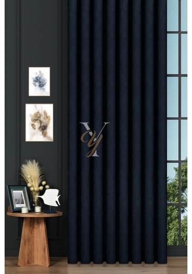 Petek Fon Perde V-1039 Lacivert Lacivert