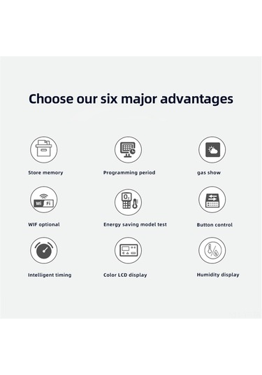 Yifomall Akıllı Wifi Termostat - 16a Elektrikli Isıtma Kontrolü, Haftalık Programlanabilir Lcd Ekranlı