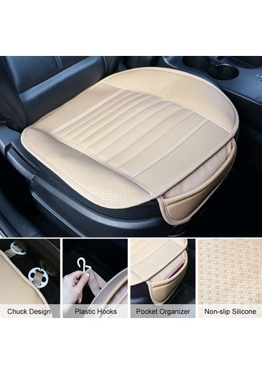 Ximistore9 Tirol Otomobil Ön Koltuk Yastığı - Hafif Ve Konforlu Pu Deri Koltuk Koruyucu