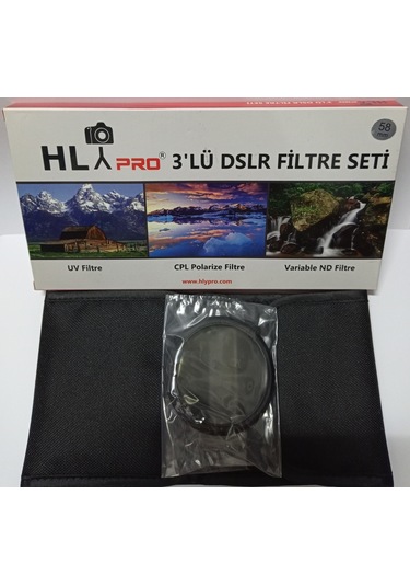 Hlypro 58 MM 3'lü DSLR Filtre Seti