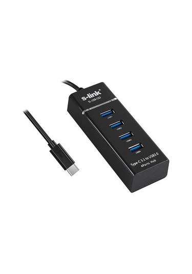 S Link Sl Usb C63 Usb3.1 Type C To 4Port 3.0 Çevirici Hub