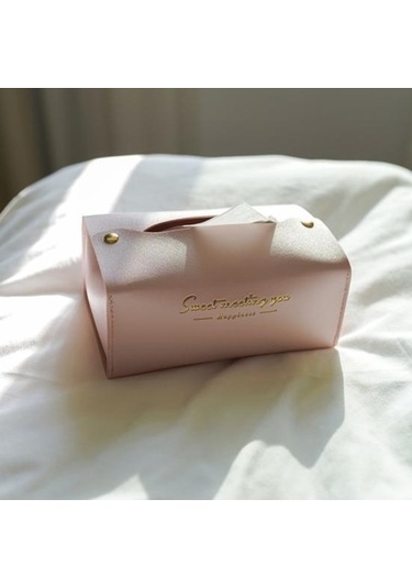 Novahub Yüksek Kaliteli Su Geçirmez Suni Deri Dikdörtgen Kağıt Mendil Kutusu - Mükemmel İşçilik - Ev Ve Ofis İçin Uygun Sarı