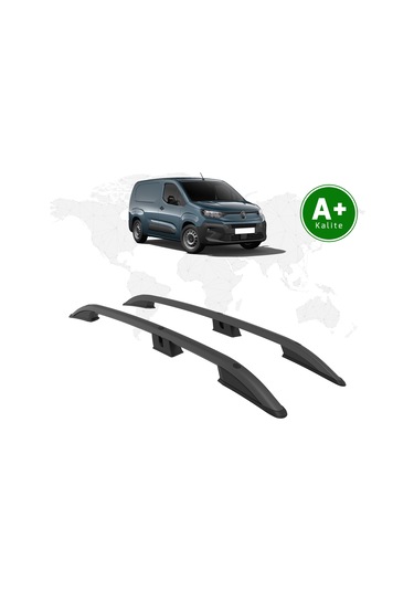 Citroen Berlingo Panelvan Tavan Çıtası Uzun Şasi 2024 Model Ve Sonrası Siyah