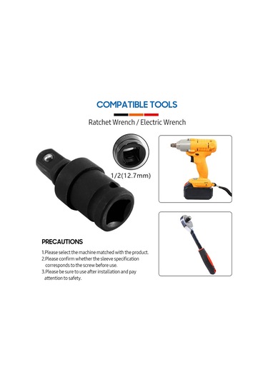 Xindoker Elektrikli Anahtar İçin Dayanıklı Ve Kullanışlı Adaptör, 90 /360 Seçenekli, Siyah Karbon Çelik