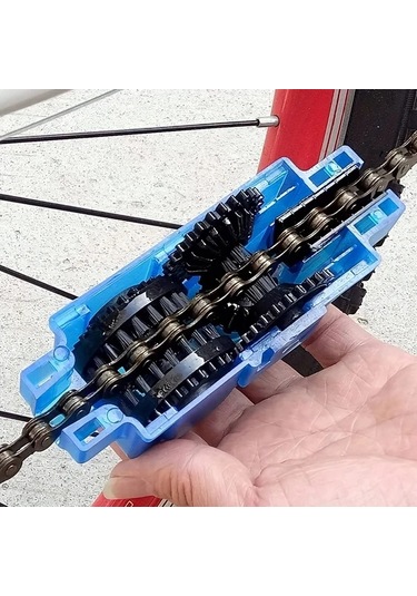 Willowhaven Mavi Taşınabilir Bisiklet Zincir Temizleyici Pratik Bakım Ve Temizlik Seti