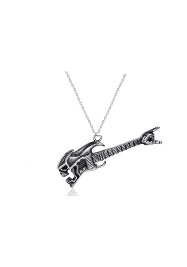 Gitar Gitarsit Gotik Tarz Kolye Kadın - Erkek