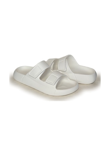 Oregon Shoes Feelup Comfort Eva Erkek Deniz Günlük Cırtlı Terlik Ekru Ekru