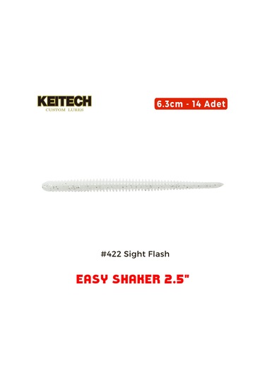 Keitech Easy Shaker 6.3cm 2.5" 422 Sight Flash Silikon Kurt
