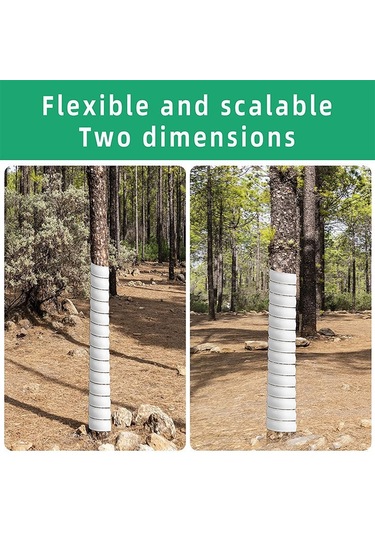 Sones Büyük Bitki Gövde Koruyucu Bahçe Anti Kemirgen Plastik Koruyucu Kılıf Beyaz