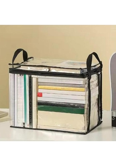 Trendooze Kitap Düzenleyici Toz Geçirmez Taşınabilir Siyah Siyah