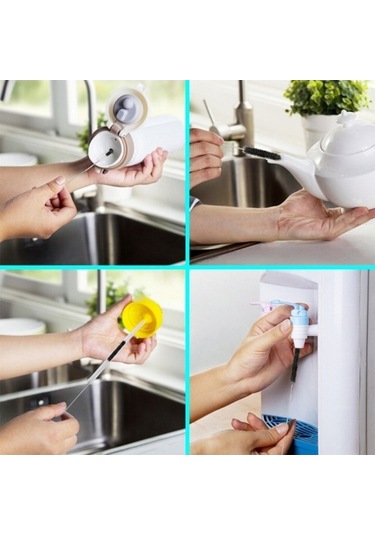 Flybuy Temizleme Fırçası 10 Parça Naylon Şerit Paslanmaz Çelik Ev Kullanımı