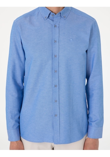 Pierre Cardin Erkek Mavi Gömlek Desenli 50306996-vr036 Mavi