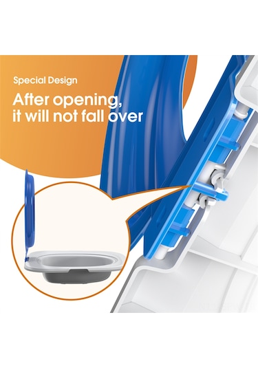 Maiyame Kedi Tuvalet Eğitici Seti - Çok Katlı Çıkarılabilir Yeniden Kullanılabilir Kedi Kuru Kumu Tepsisi - Toilet Eğitimi İçin Mavi Abs Eğitici Aracı