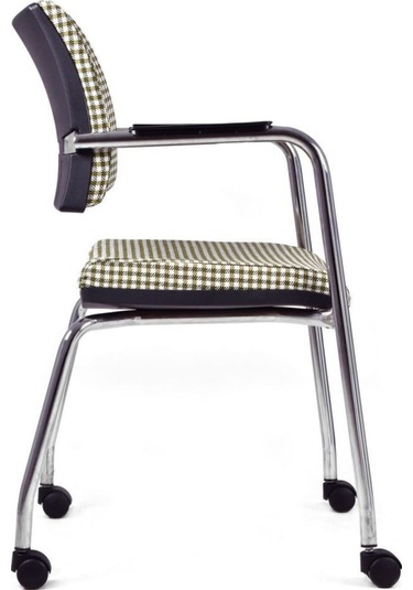 Koltukstilim Sahra Kare Desenli Kumaş Tekerlekli Çalışma Koltuğu Ofis Koltuğu Diğer