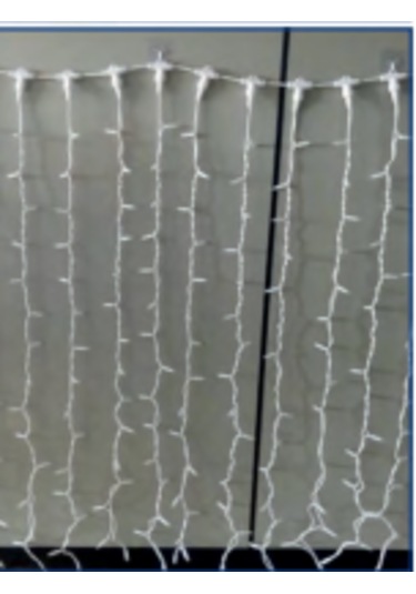 Ip65 2 2mt Perde 400led 3000k Beyaz Kablolu Sabit Yılbaşı