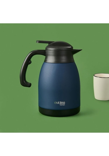 Evidea Kitchen Çay Termosu - Lacivert - 1,5 Lt Lacivert
