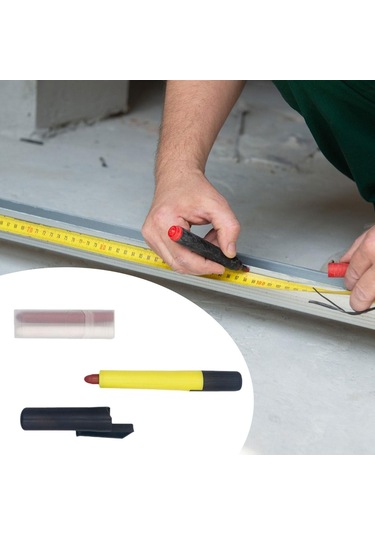 Suntek Taş Kil Ahşap Kılıf Için Marangoz Marker Sarı-kasa