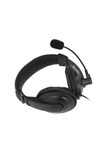 Vkemall K Tipi P07e-pk01 Walkie Talkie Kulaklığı, İki Kulaklı Gürültü Engelleme, Ptt Ve Vox Fonksiyonlu Siyah 1.1m Kablolu