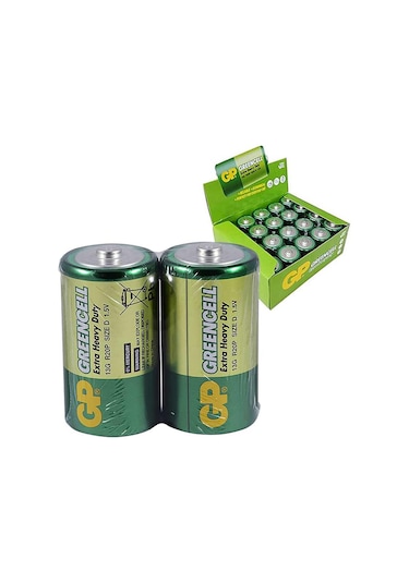Gp 13g 2s2 R20 Büyük D Boy Pil 20'li Paket