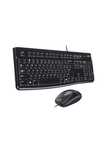 Logitech Mk120 Usb Q Siyah Kablolu Klavye + Mouse Set
