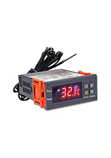 Ximistore9 Stc-3000 Dijital Sıcaklık Kontrol Cihazı -50 C 99 C Aralığında Akvaryum, Inkübasyon, Soğutucular İçin Mikroişlemci Kontrolörü 220v