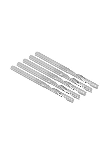Youmex 5 Adet Tungsten Çelik Spiralli Freze: 3.175mm Uç, 22mm Blok Uzunluğu - Ahşap Oyma Aksesuarı, Keskin Ve Dayanıklı