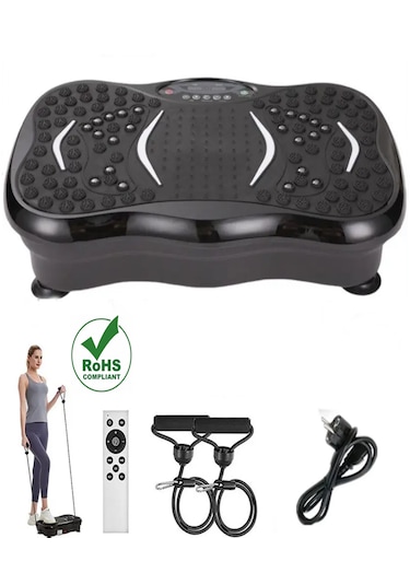 Reidan Pqcfm02 3d Titreşimli Egzersiz Cihazı Yüksek Hız Basen Aleti Siyah