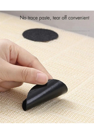 Halı Paspas Sandalye Minderi Merdiven Halısı Kaydırmaz Sabitleme Yapışkanlı Cırt Cırt Bant - 10 Adet