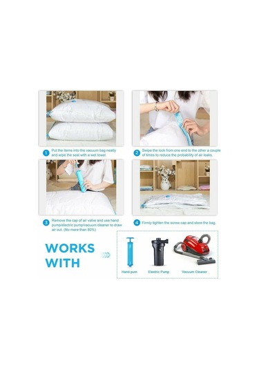 Mufunye 6'lı Paket 60x80cm Vakumlu Saklama Torbası, Vakumlu Seyahat Çantası, Tekrar Kullanılabilir Vakumlu Saklama Kapağı, Vakumlu Sıkıştırma Torbaları, Giysiler İçin Tekerlekli Saklama Torbaları, Yorganlar, Yatak Takımları Diğer Mufunye 6'lı Paket 60x80cm Vakumlu Saklama Torbası, Vakumlu Seyahat Çantası, Tekrar Kullanılabilir Vakumlu Saklama Kapağı, Vakumlu Sıkıştırma Torbaları, Giysiler İçin Tekerlekli Saklama Torbaları, Yorganlar, Yatak Takımları Diğer