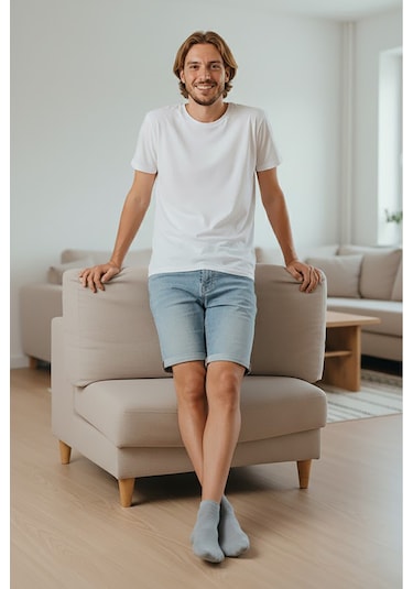 Bravie Bambu Erkek Çorap 786 Gri Gri