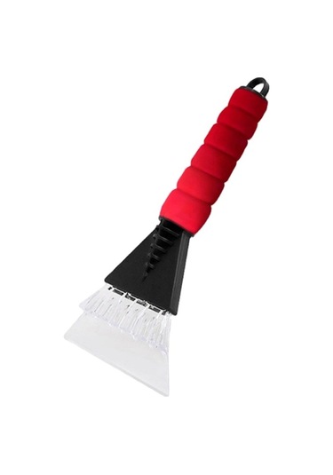 Sones Araç Buz Çözücü Süpürme Fırçalı Kürek Kırmızı