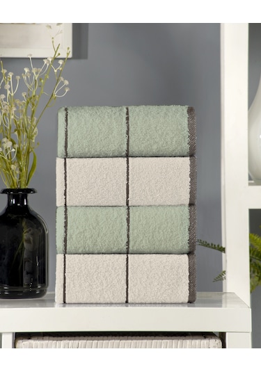 Yeşil Valona Hand 50 X 85 Cm 4'lü El Ve Yüz Havlusu