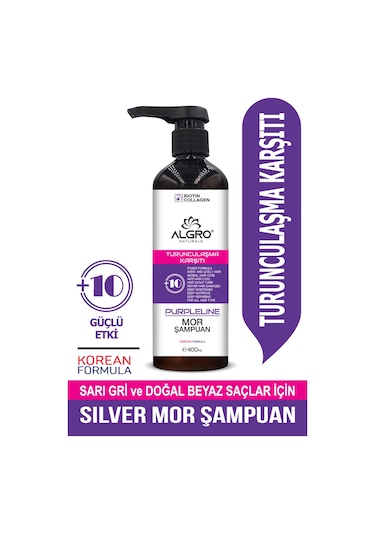Algro Turunculaşma Karşıtı Silver Mor Şampuan 400 ML