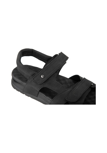 Muya Sagrado Anatomik Memory Foam Topuk Dik. Masaj Taban Erkek Terlik Siyah Siyah