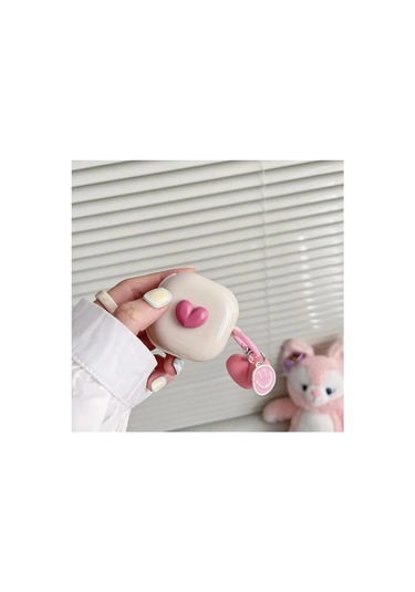 Samsung Galaxy Buds 2 - Buds Pro - Buds 2 Pro Uyumlu Kalpli Kılıf Gül Pembesi