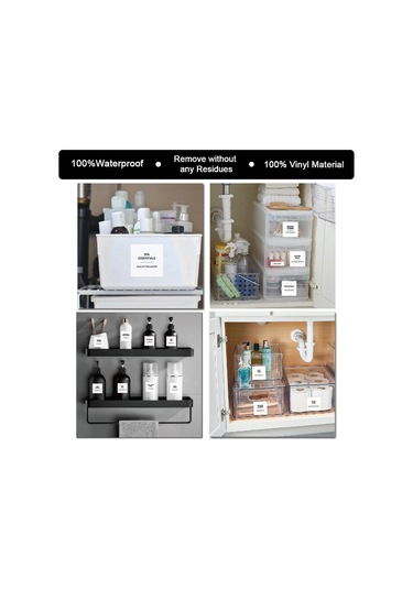 Banyo Etiketleri Çıkartmalar İsim Çıkartmaları Şampuan Vücut Yıkama Kremi Su Geçirmez Kendinden Yapışkanlı Dağıtıcı Etiketleri Siyah